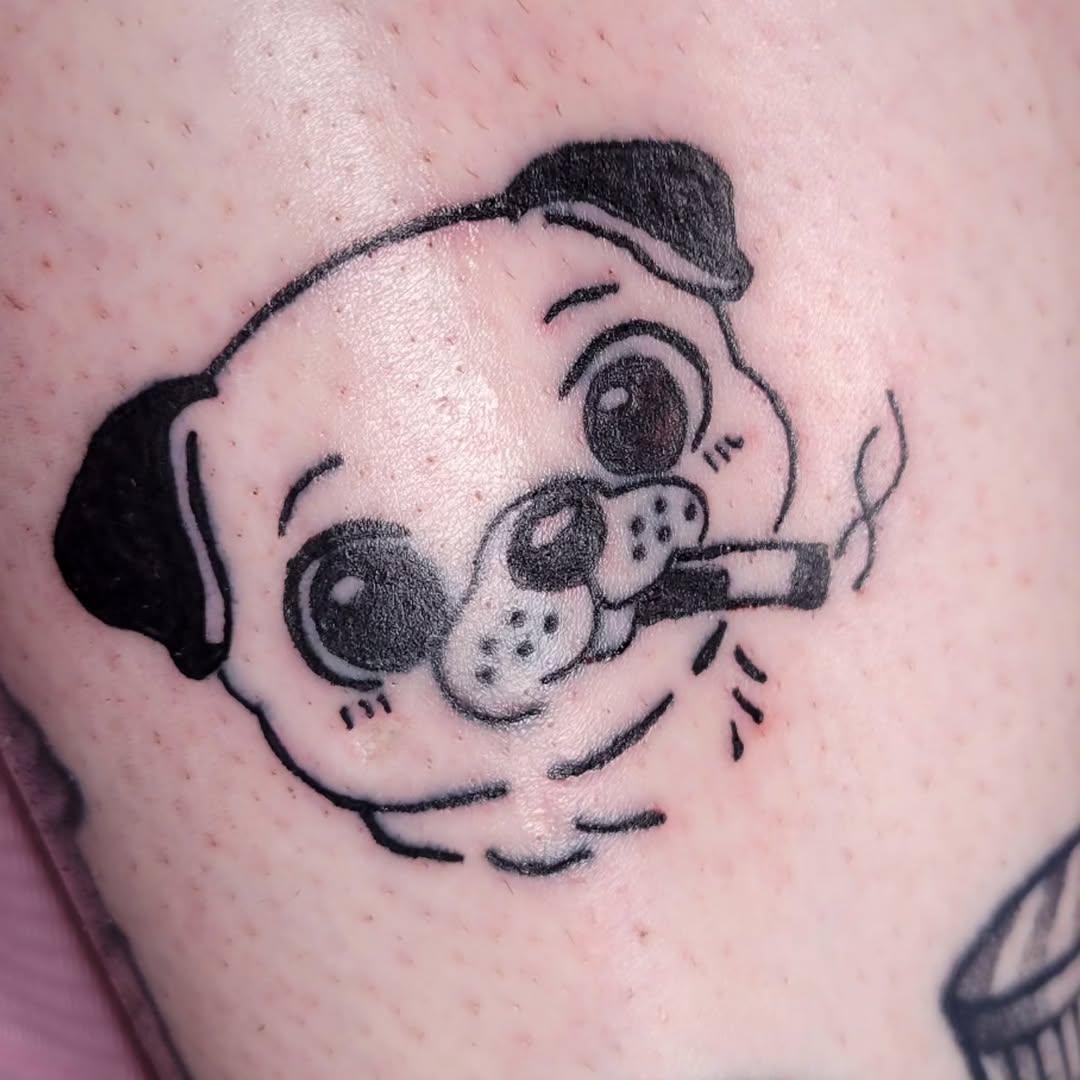 Tattoo by @peachandpokebeauty — illustrative, new_school