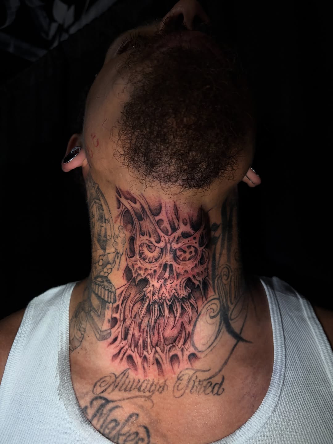 Tattoo by @crawlspacecadet — dark_realism, black_and_grey