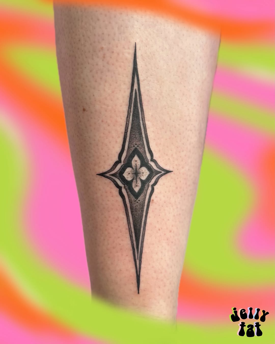 Tattoo by @jelly.tat β geometric, dotwork