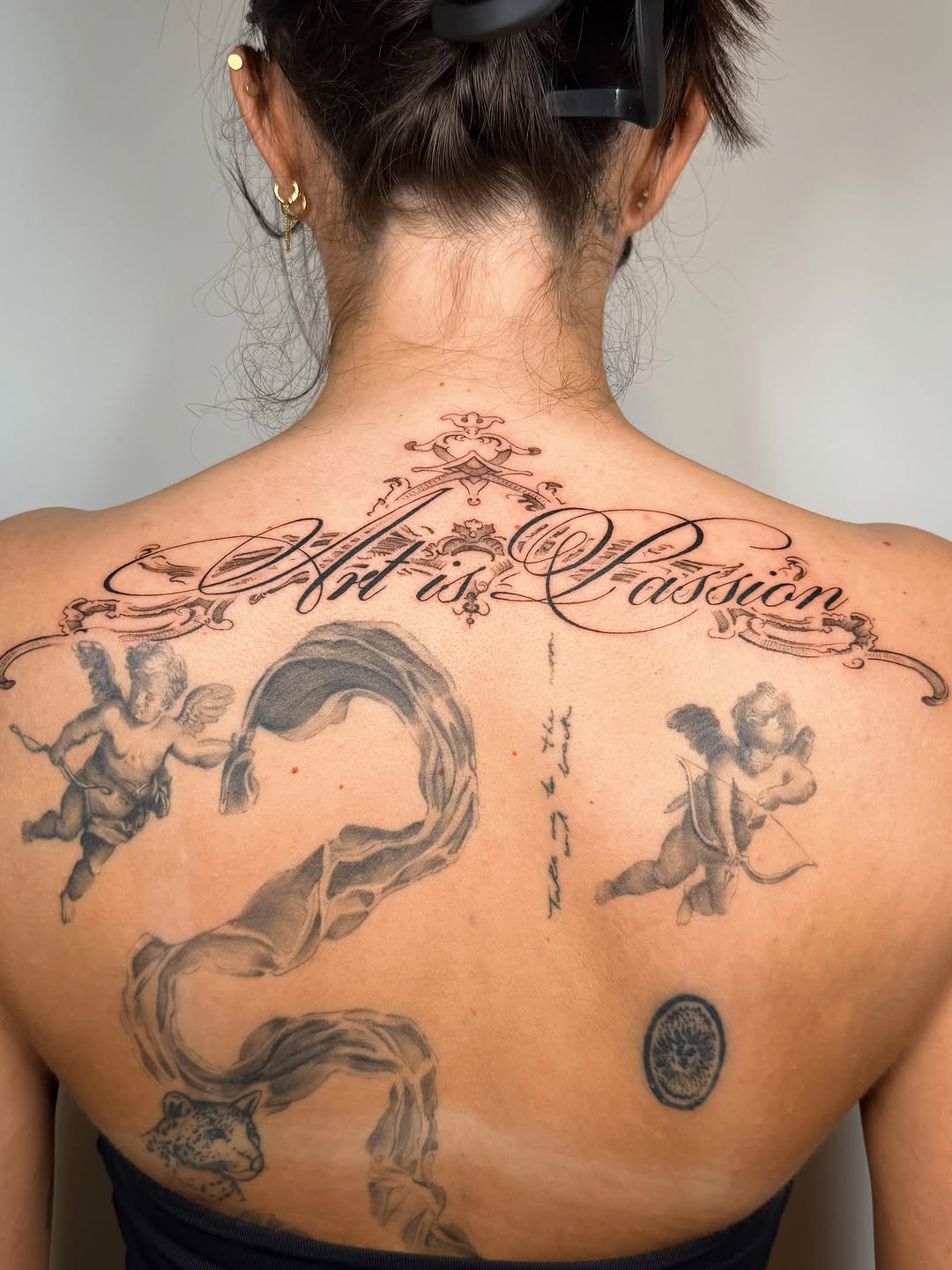Tattoo by @studioweaverr — lettering_script, illustrative