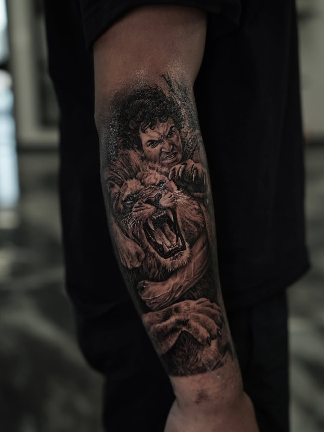 Tattoo by @nelsontellezart — realism, black_and_grey
