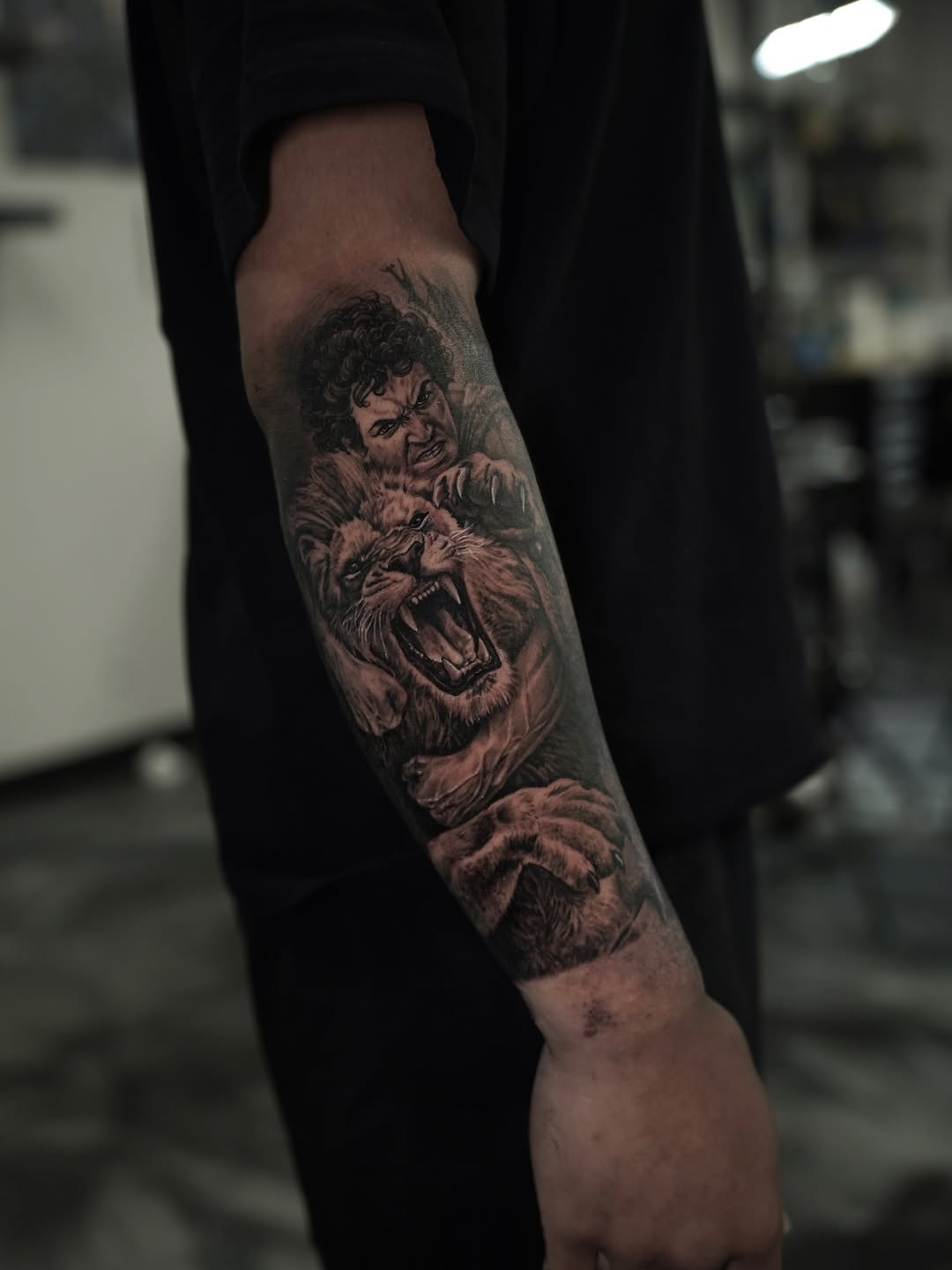 Tattoo by @nelsontellezart — realism, black_and_grey