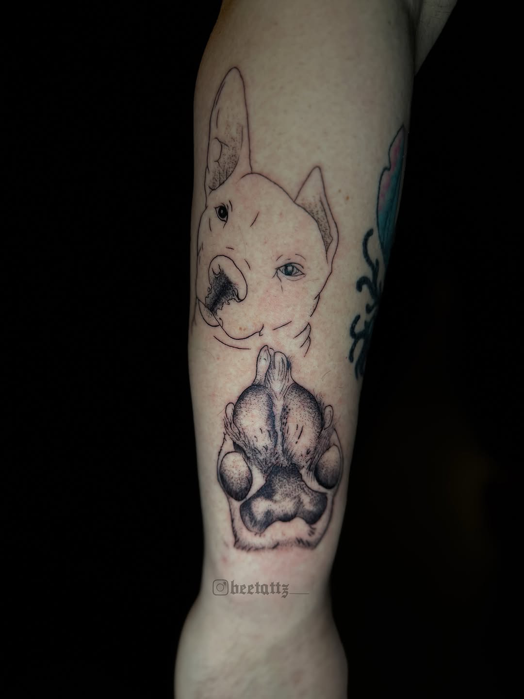 Tattoo by @beetattz_ — black_and_grey