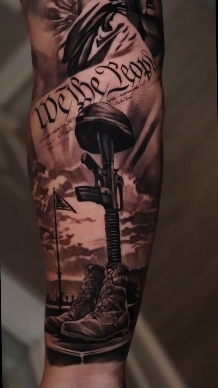 Tattoo by @stranger_tattooo โ black_and_grey, realism