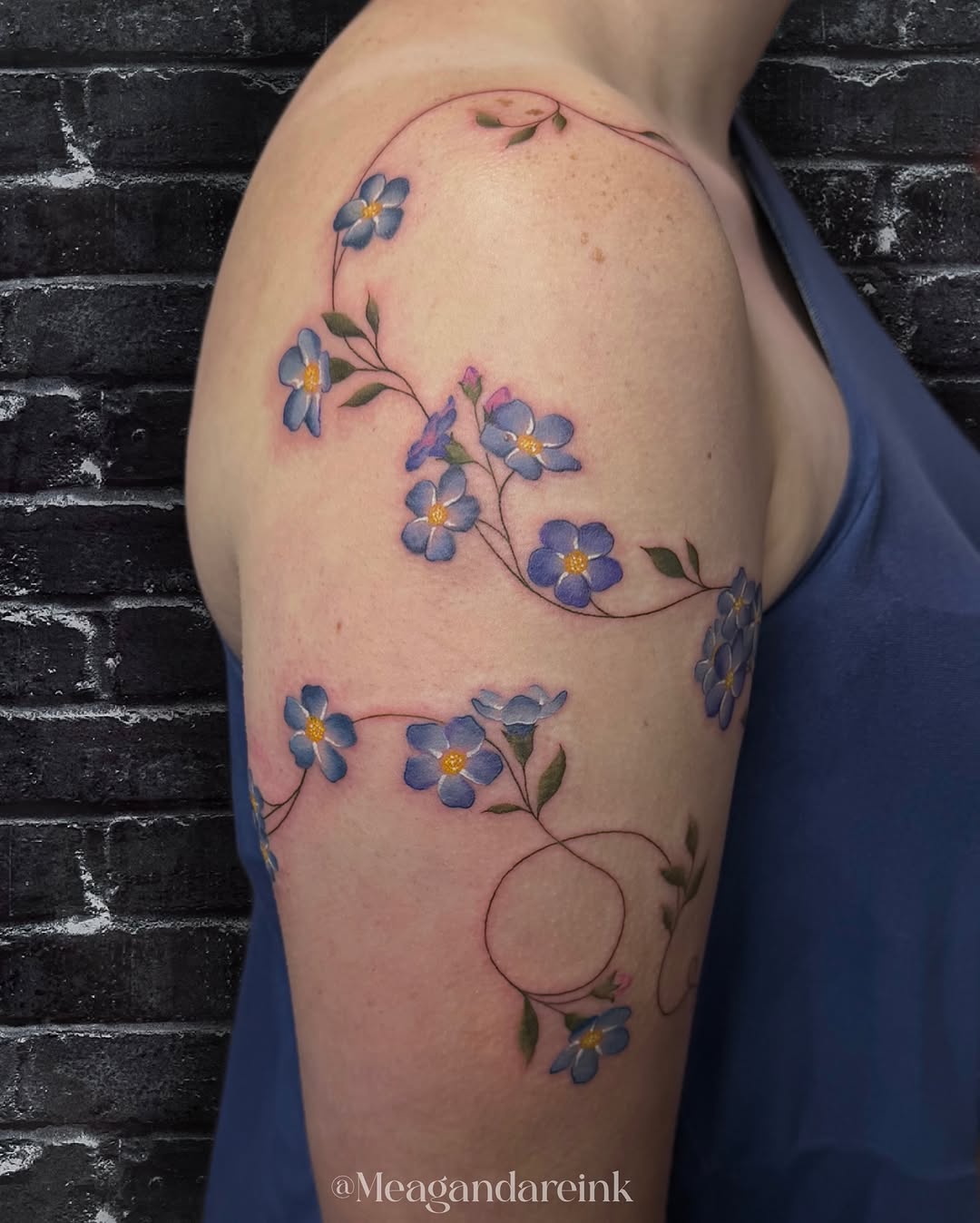 Tattoo by @meagandareink — fine_line, watercolor
