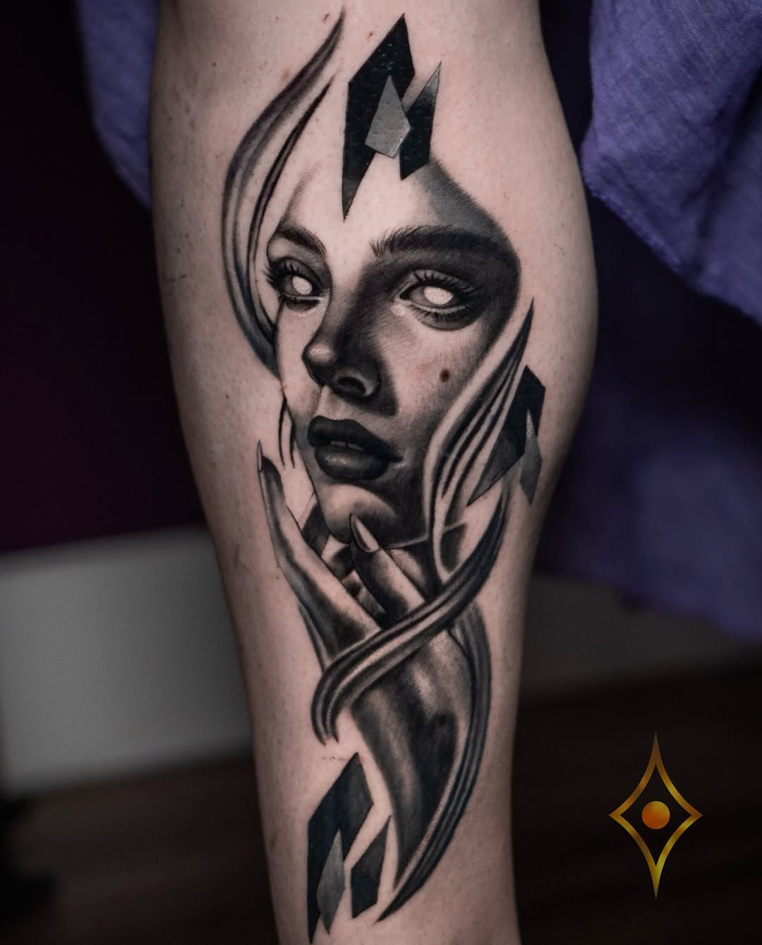 Tattoo by @zol_helios — black_and_grey, realism