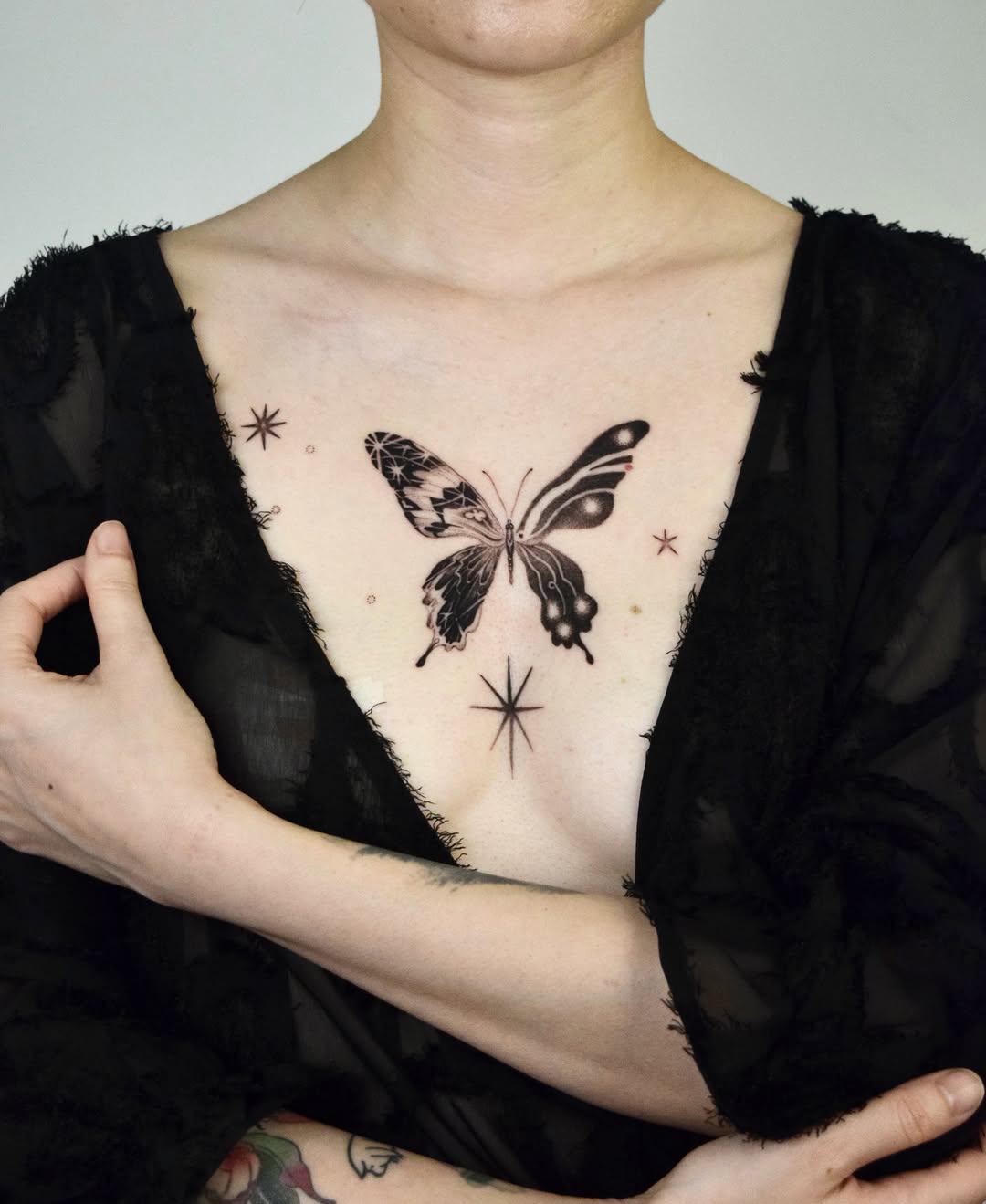 Tattoo by @oh_stella_oh — illustrative, black_and_grey