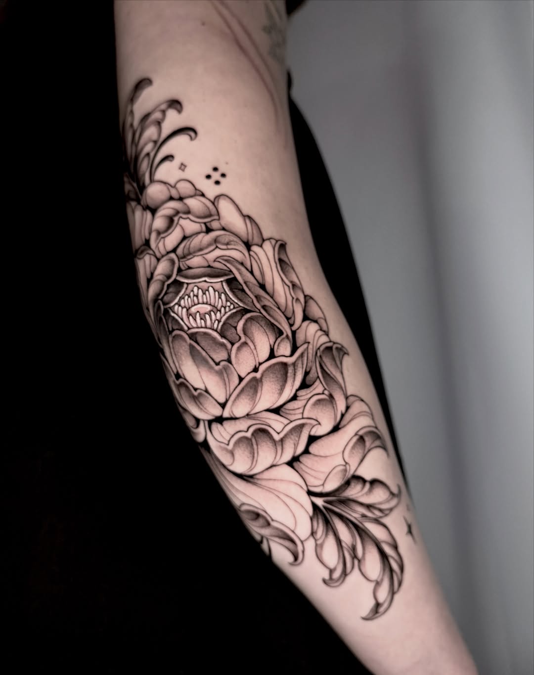 Tattoo by @kathrynsemusart — black_and_grey, illustrative