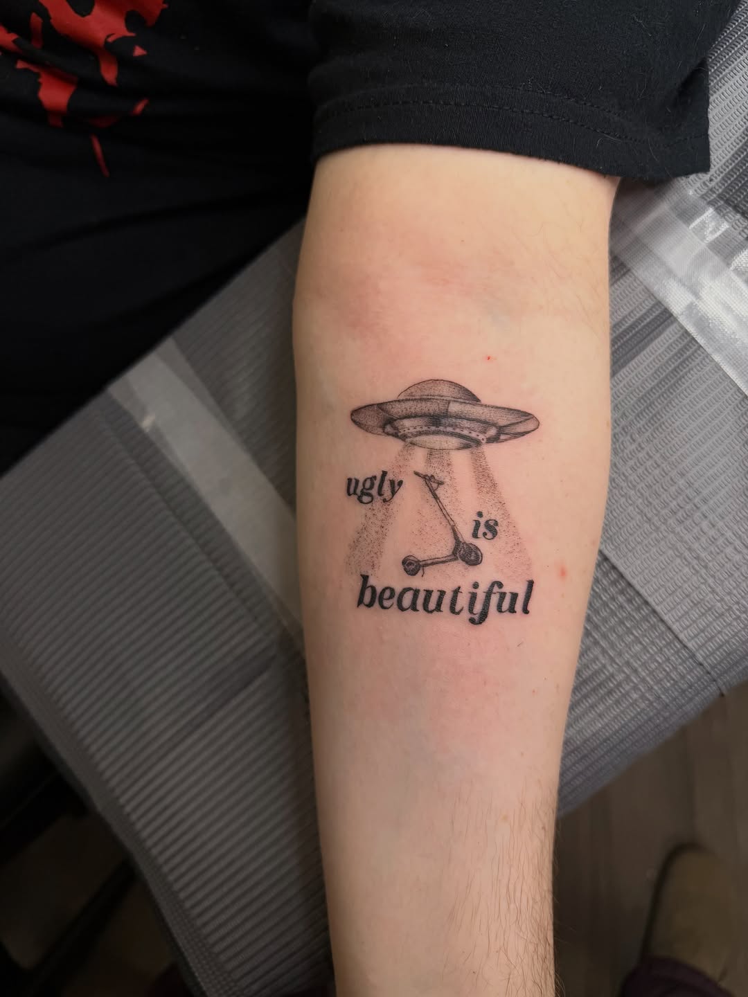 Tattoo by @gluhd_ink — fine_line, lettering_script