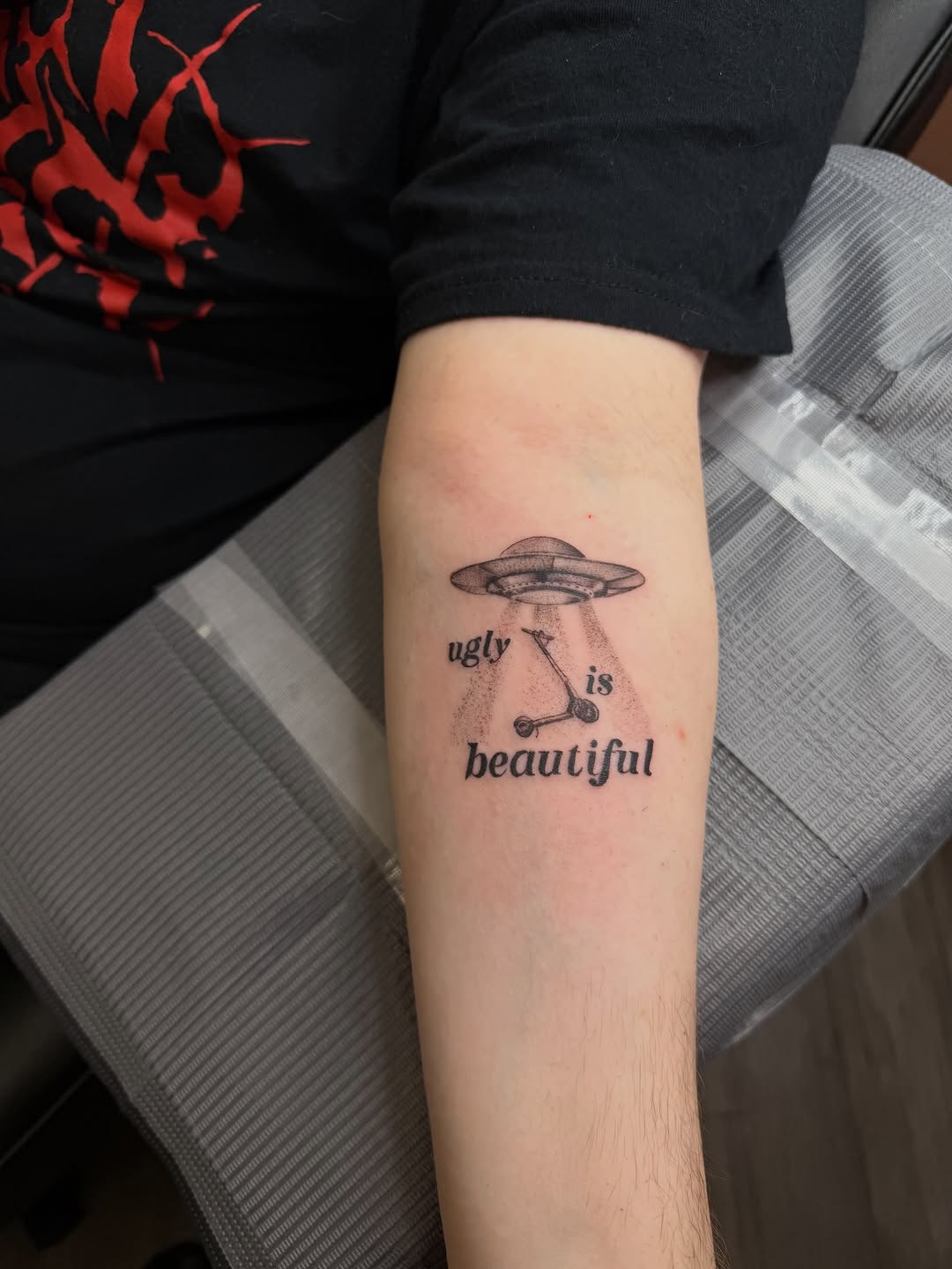 Tattoo by @gluhd_ink — fine_line, lettering_script