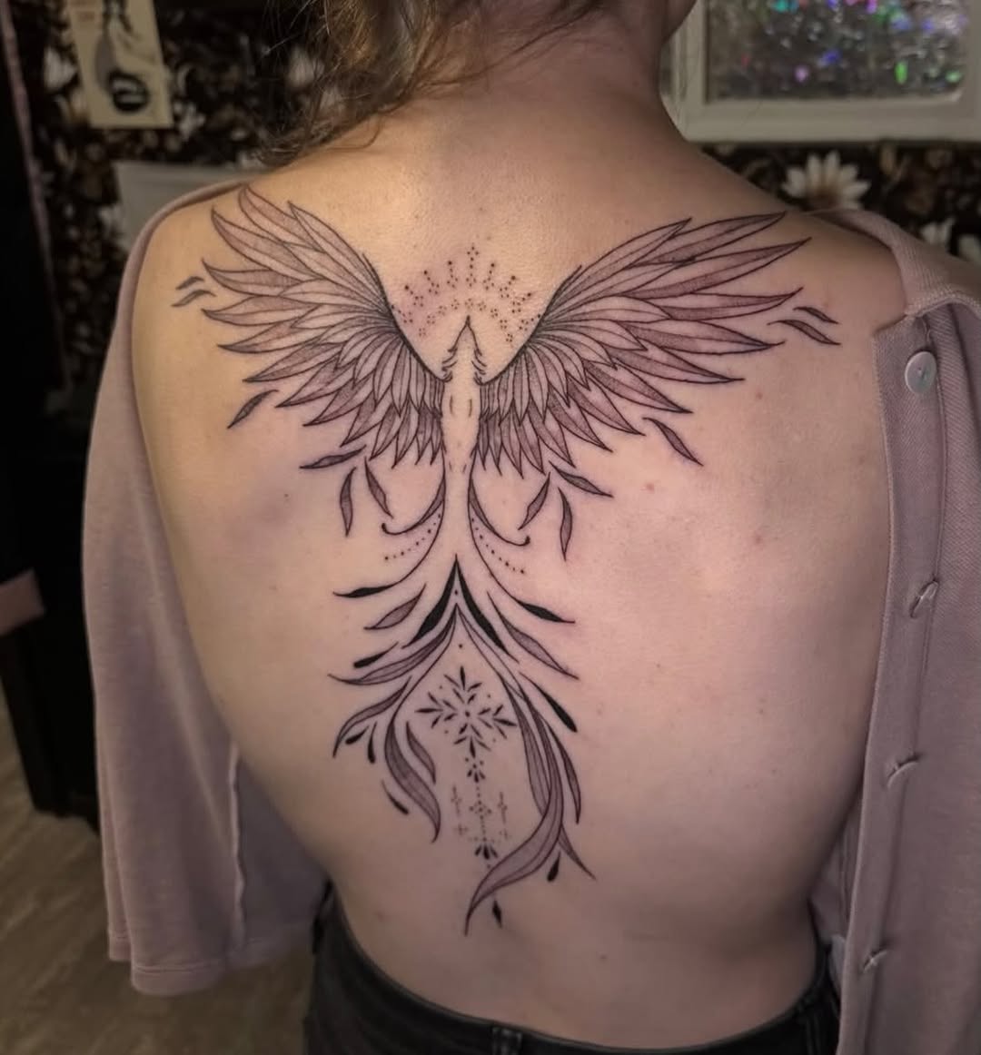 Tattoo by @caitlinjanicek โ fine_line, ornamental