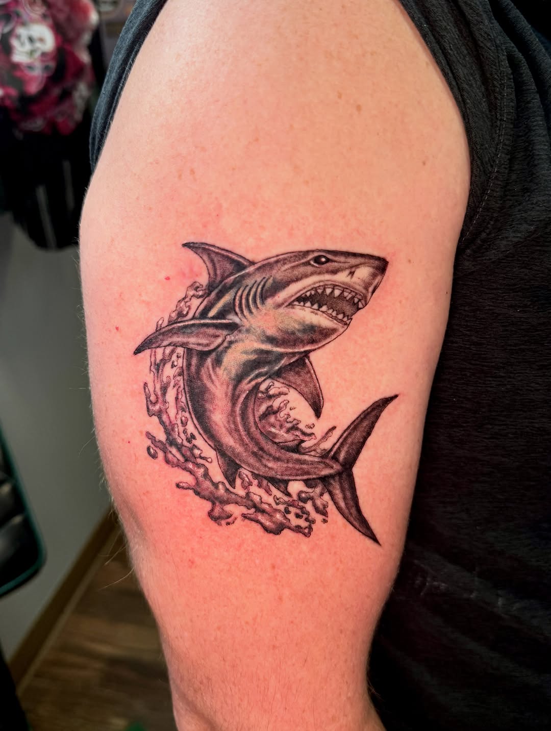 Tattoo by @sheebztatz β realism, black_and_grey