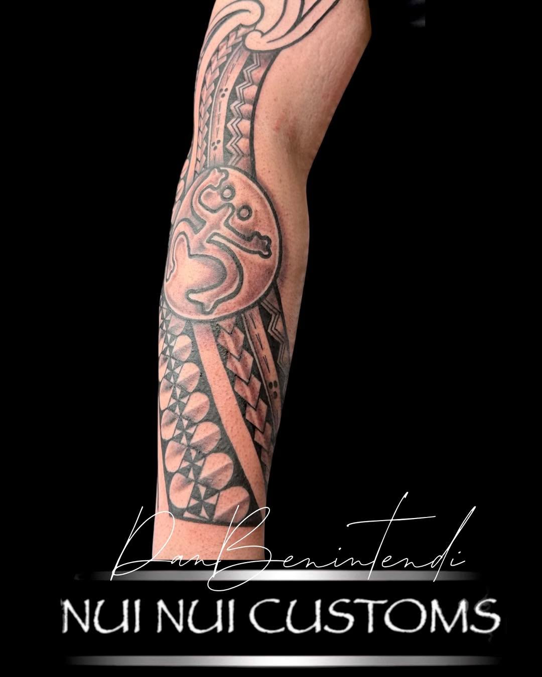 Tattoo by @nui_nui_customs — tribal, black_and_grey