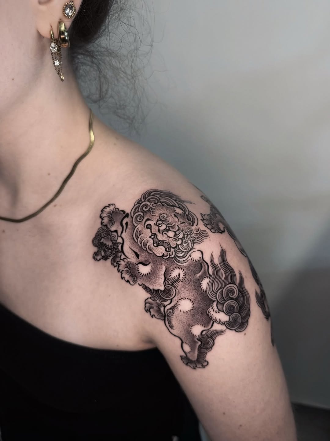 Tattoo by @duo123tattoo β japanese_irezumi, black_and_grey