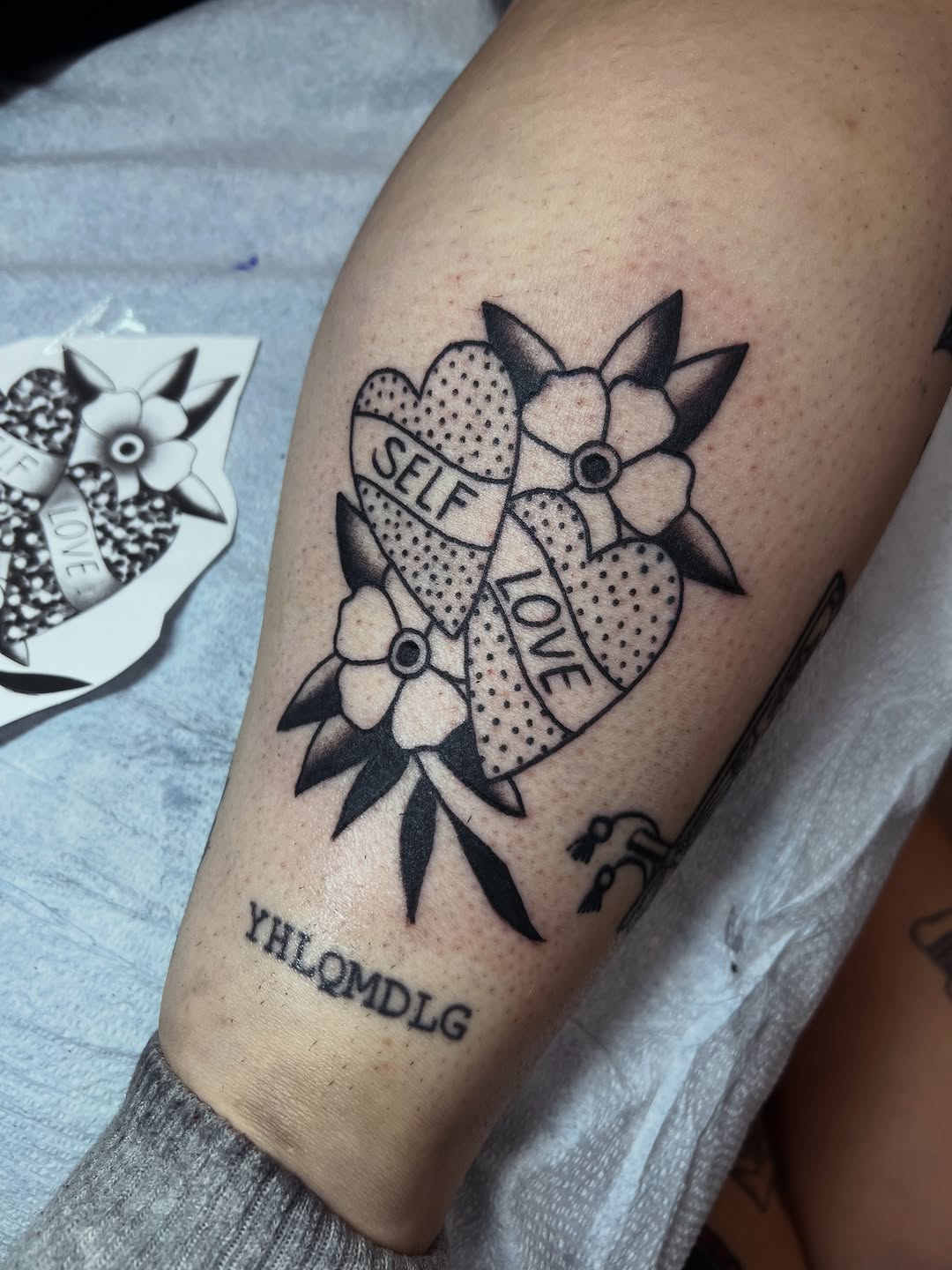 Tattoo by @tenderhearttat2 — american_traditional, lettering_script