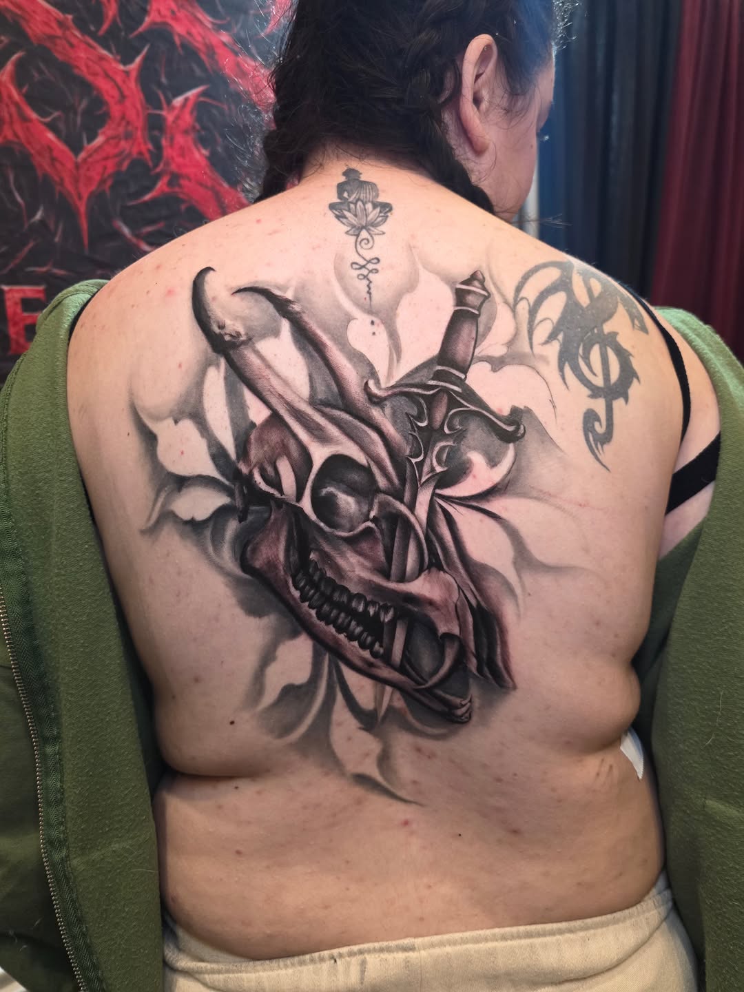 Tattoo by @tanktat2z — black_and_grey, realism