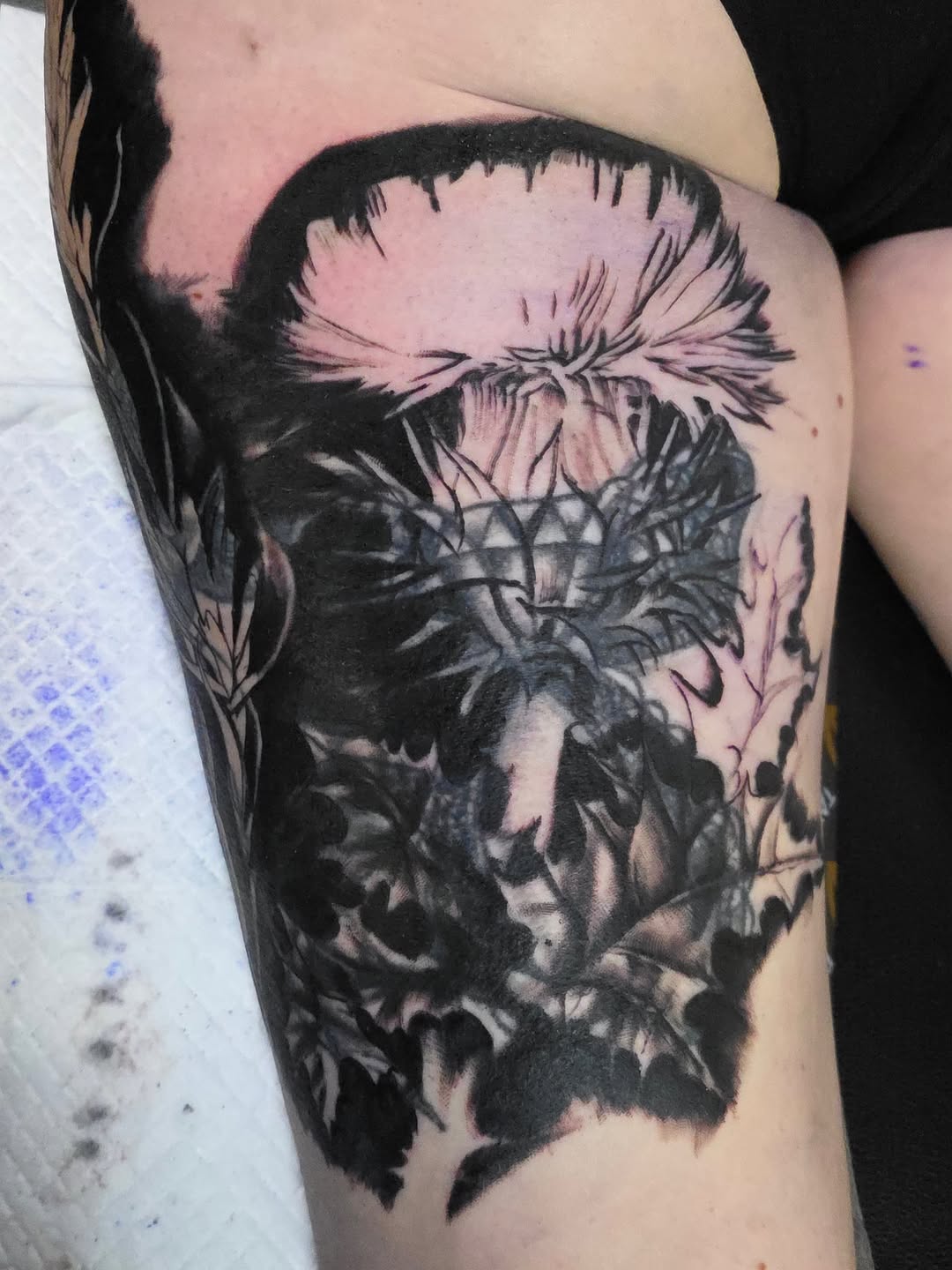 Tattoo by @tanktat2z — black_and_grey, realism