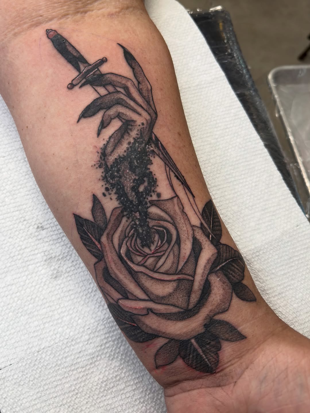 Tattoo by @thisismyempire — black_and_grey