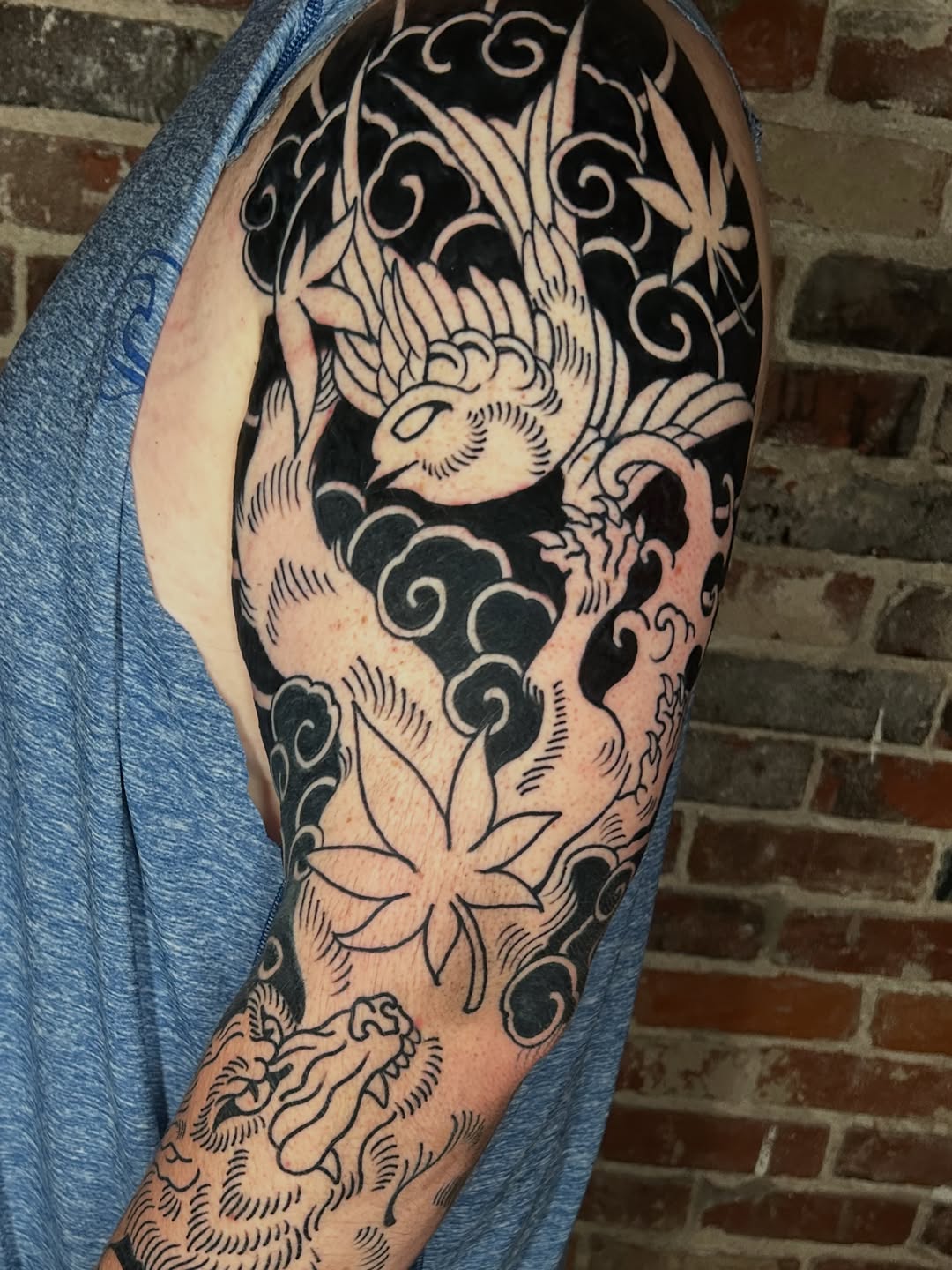 Tattoo by @bagofbones — japanese_irezumi, blackwork