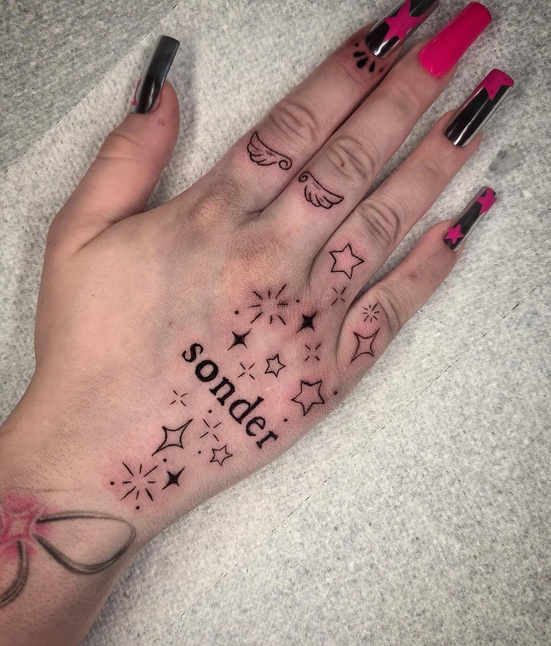 Tattoo by @spookygirl_tattz โ fine_line, lettering_script