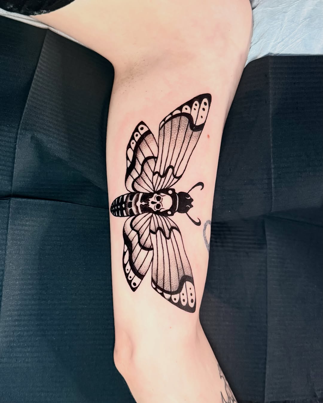 Tattoo by @miachristattoo — black_and_grey, chicano