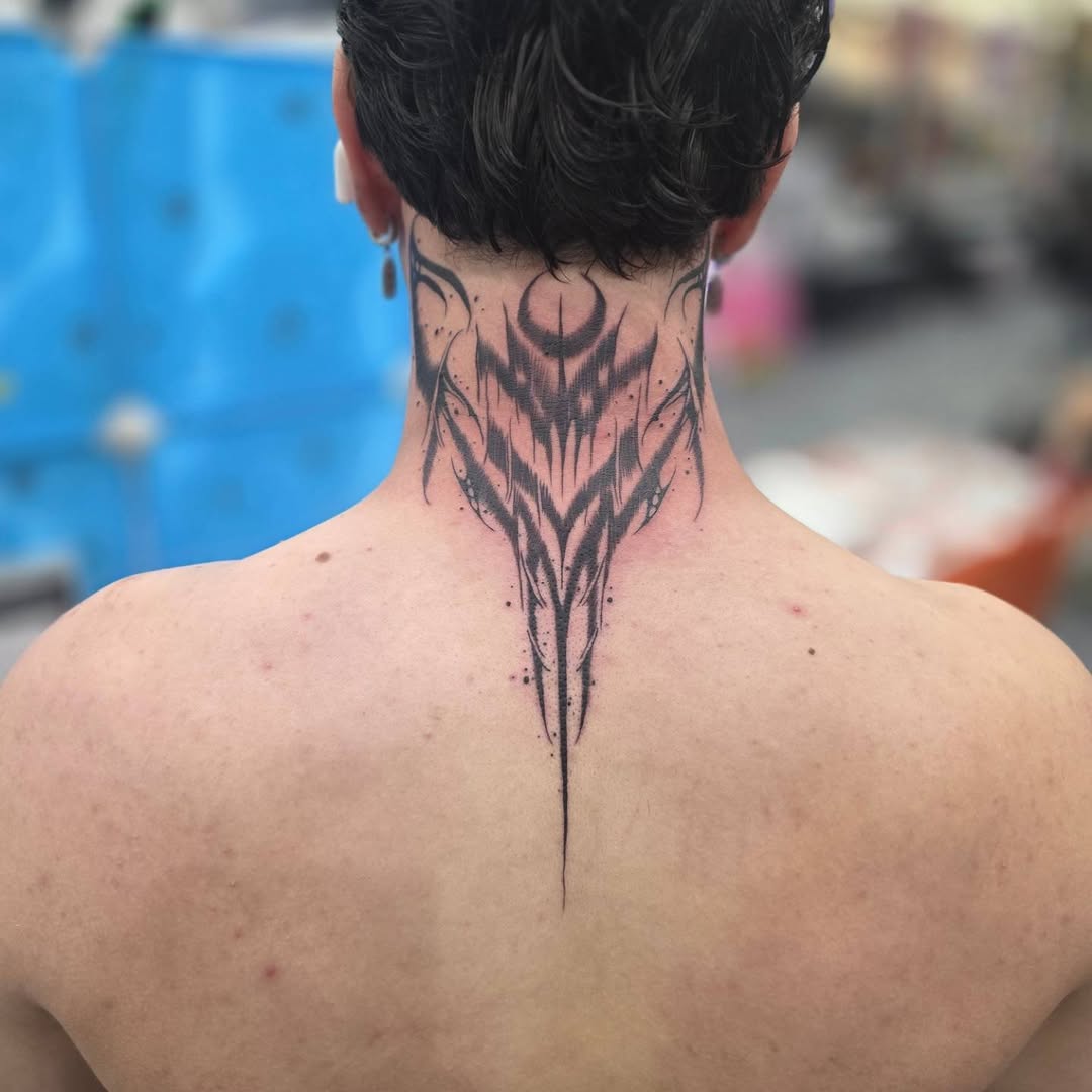 Tattoo by @noposfucktattoos โ blackwork, ornamental