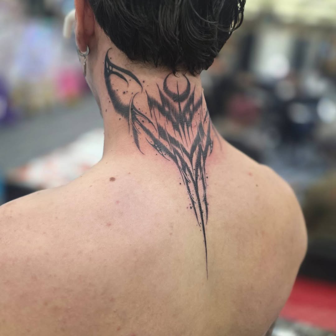 Tattoo by @noposfucktattoos โ blackwork, dotwork