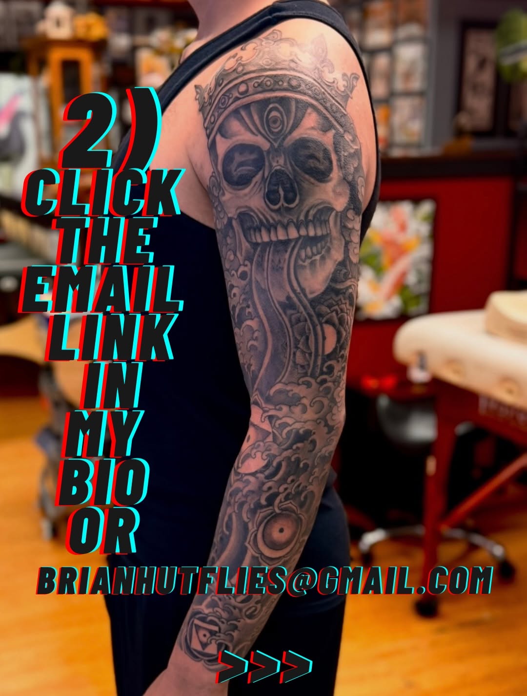 Tattoo by @brianhutflies — black_and_grey, illustrative