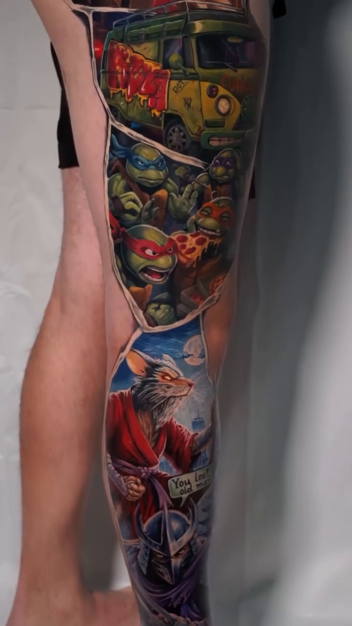 Tattoo by @oleksandr.dot — new_school, anime