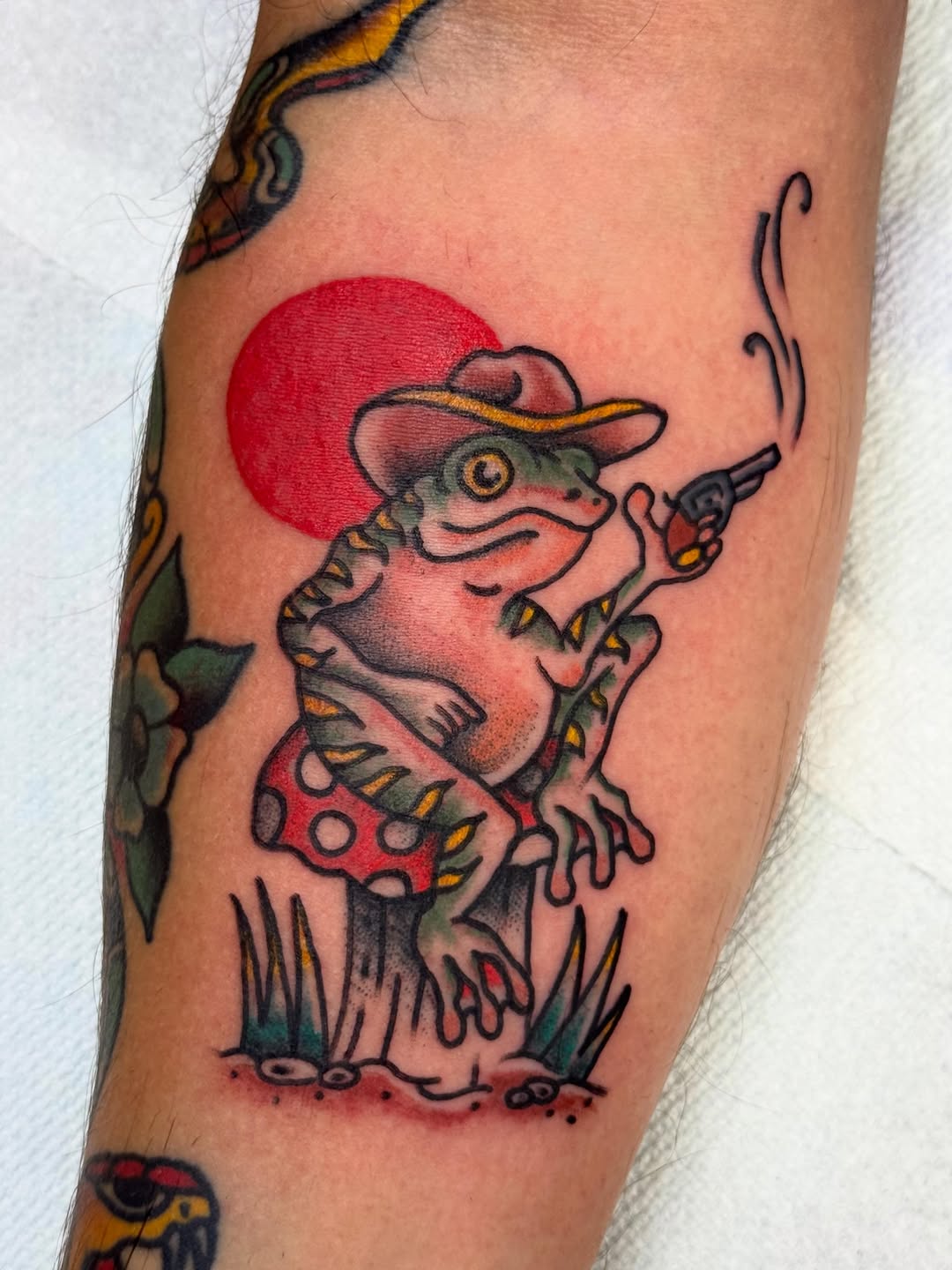 Tattoo by @jesseboss_tattoo — american_traditional, illustrative
