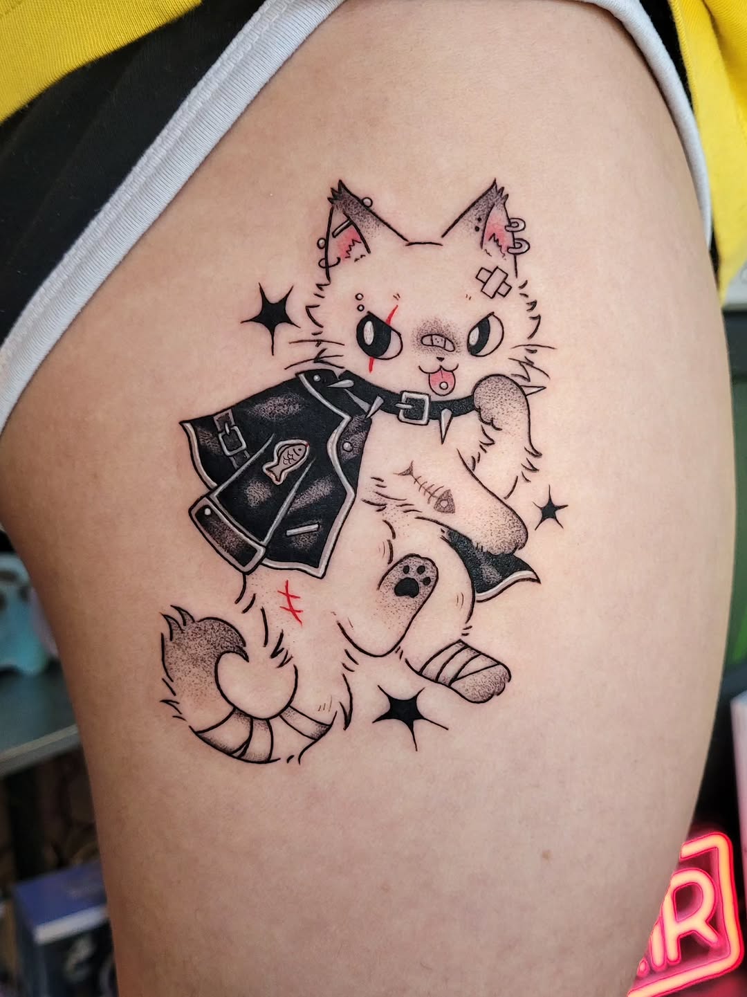 Tattoo by @oat.miilku — illustrative, new_school