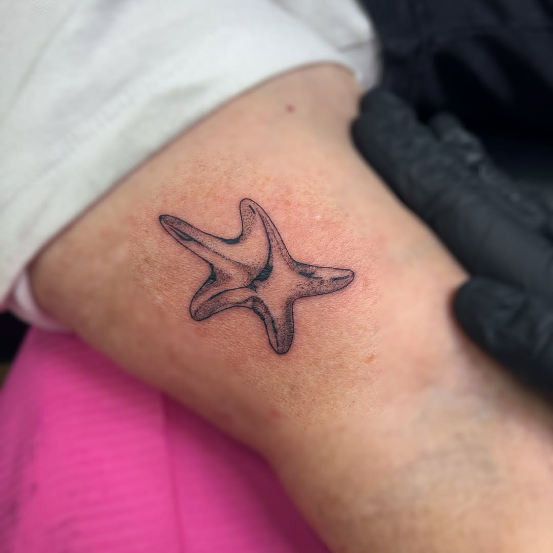 Tattoo by @sadie.tattoos — illustrative, black_and_grey