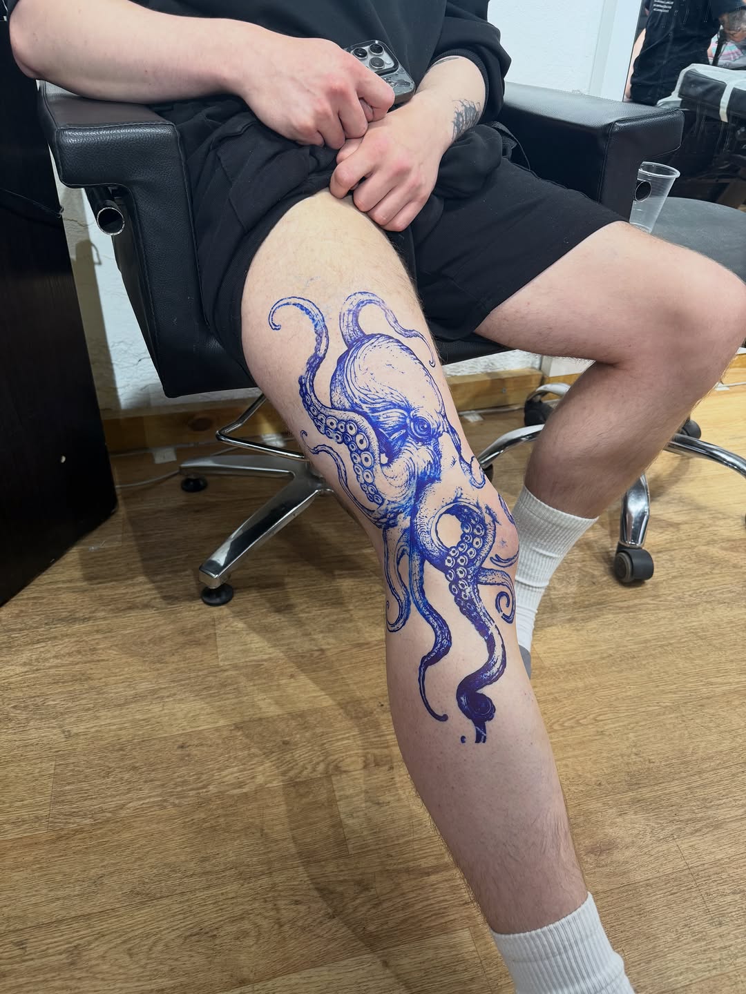 Tattoo by @tattooist_aleksa — blackwork, illustrative