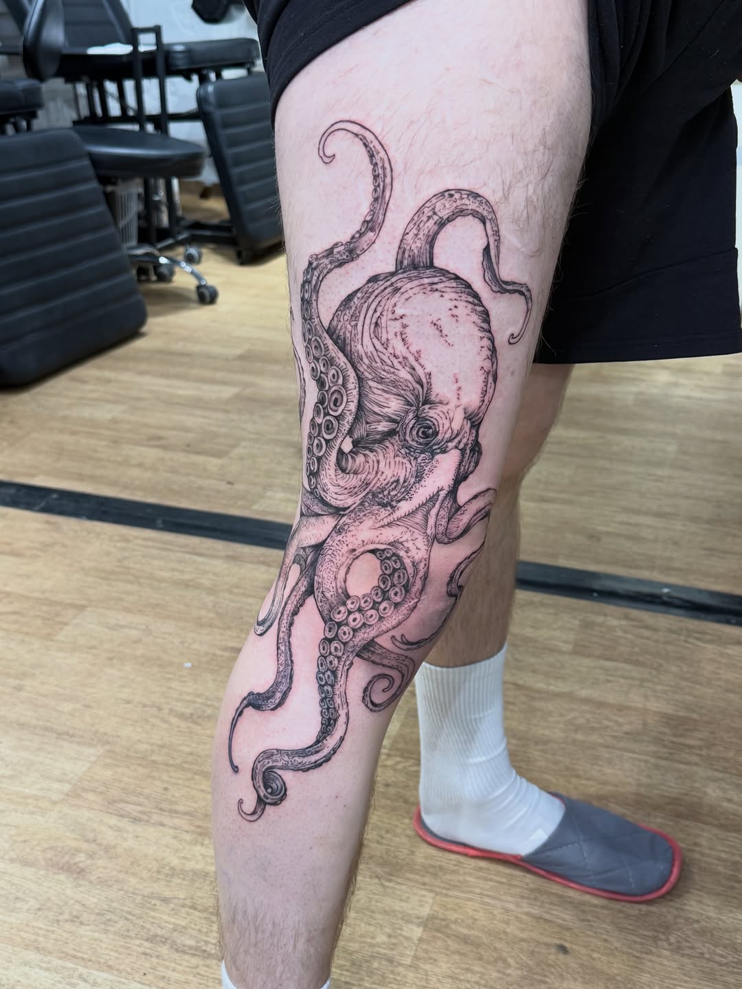 Tattoo by @tattooist_aleksa — realism, black_and_grey