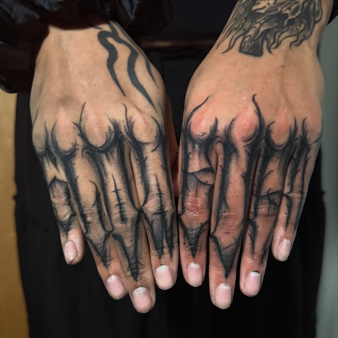 Tattoo by @bobsimmonstattoo — blackwork, lettering_script