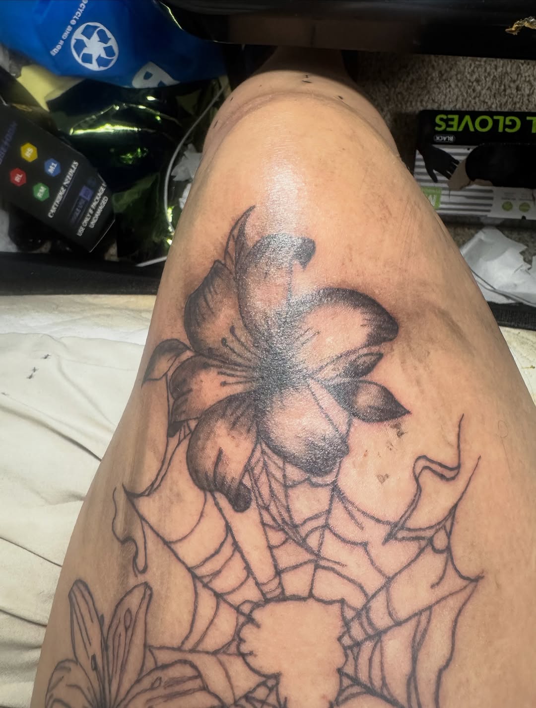 Tattoo by @iced_byison — black_and_grey