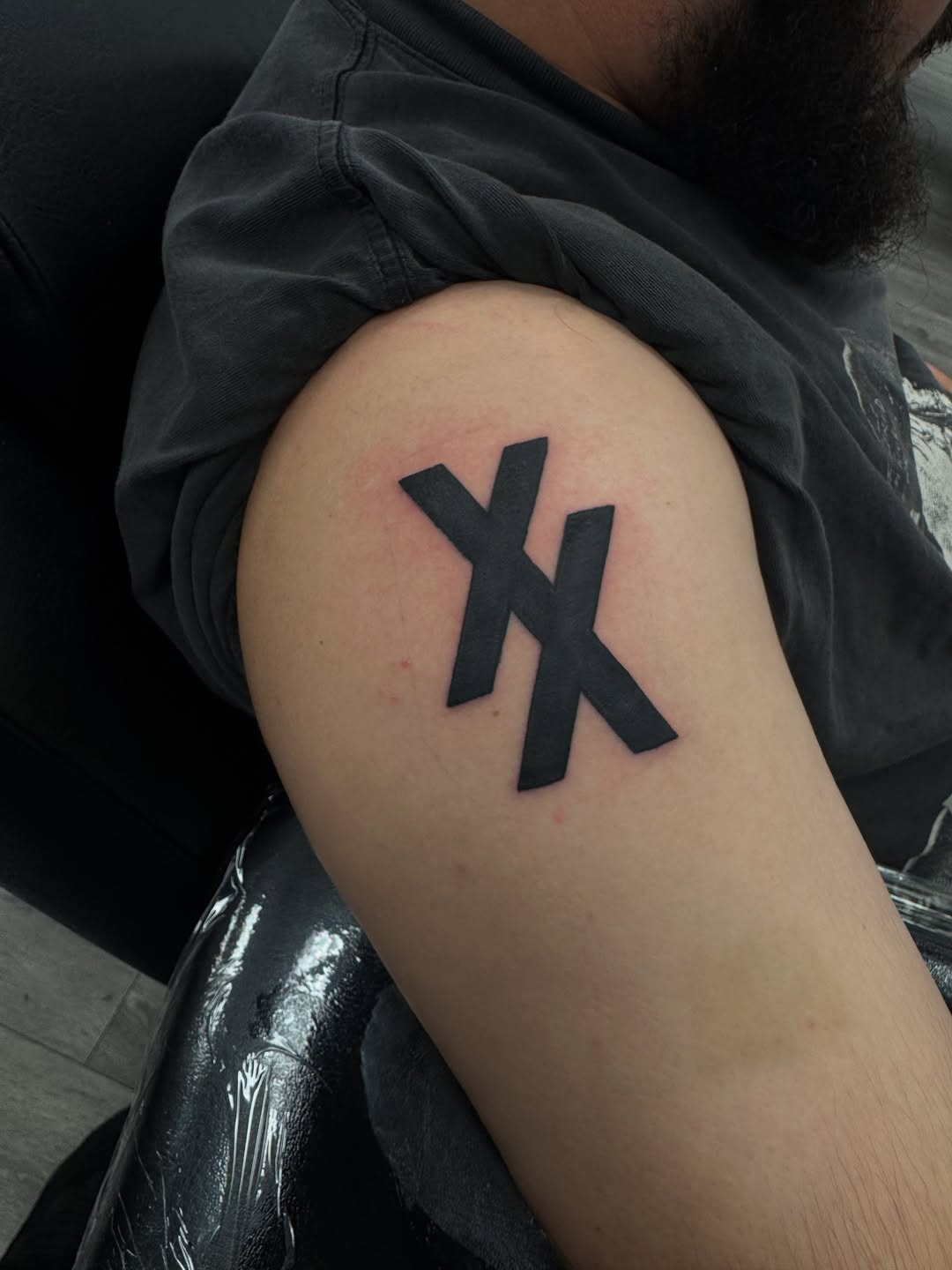Tattoo by @woetattoos โ blackwork, geometric