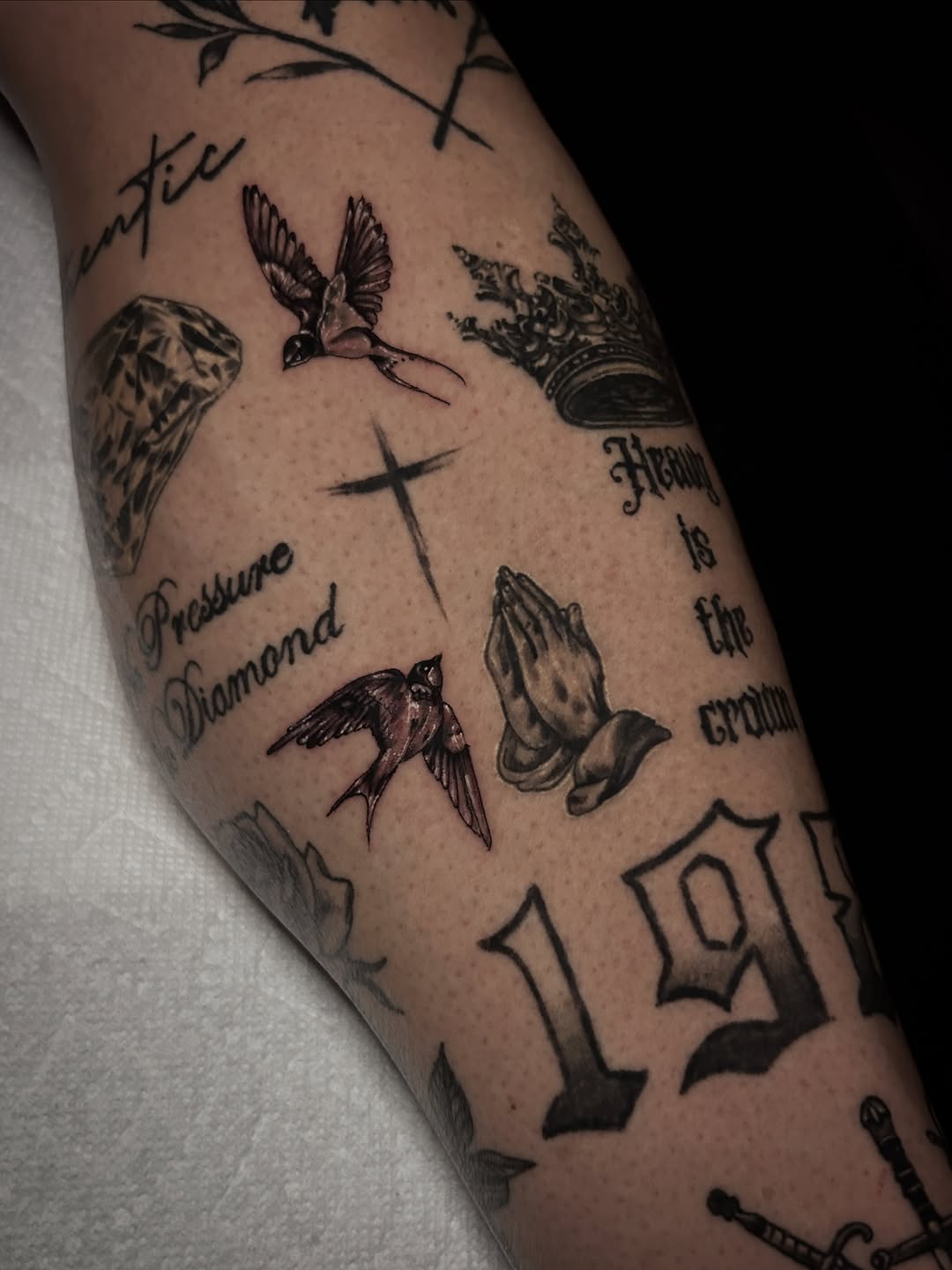 Tattoo by @marky_tattooer — illustrative, black_and_grey