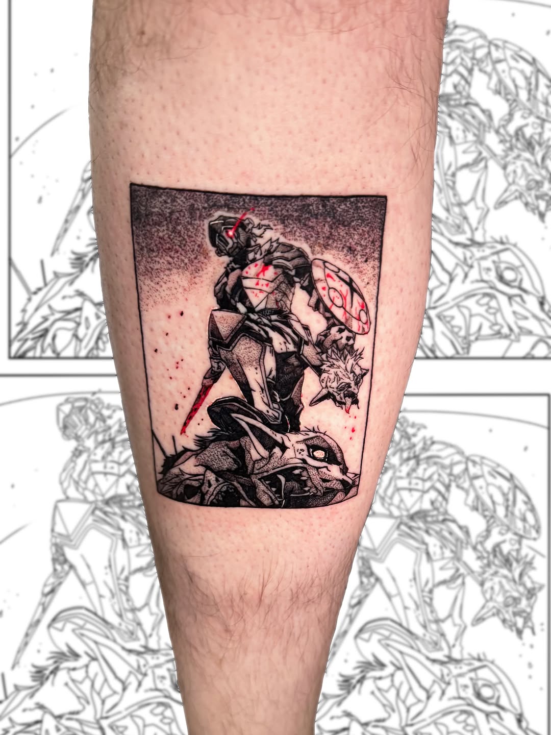 Tattoo by @emiliod_tattoo — black_and_grey