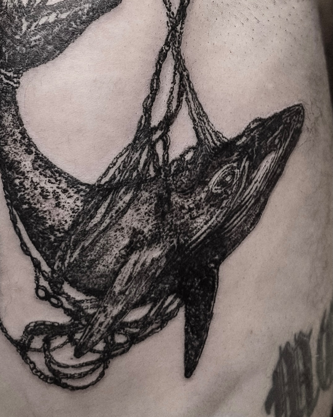 Tattoo by @inkofahma — black_and_grey