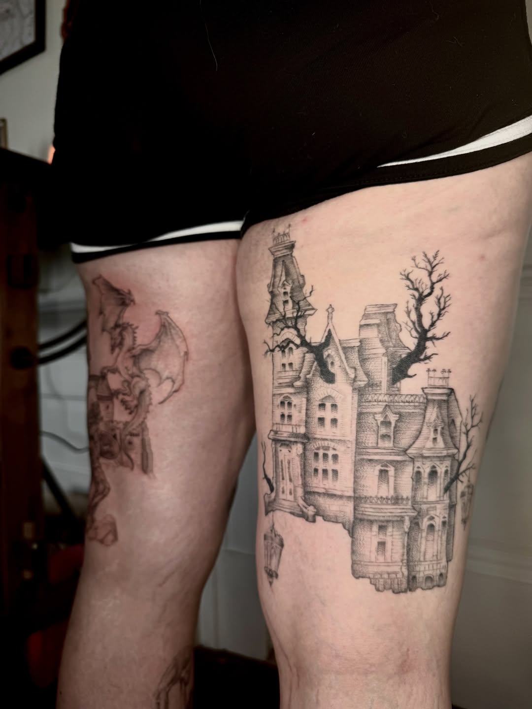Tattoo by @insaner_art — blackwork