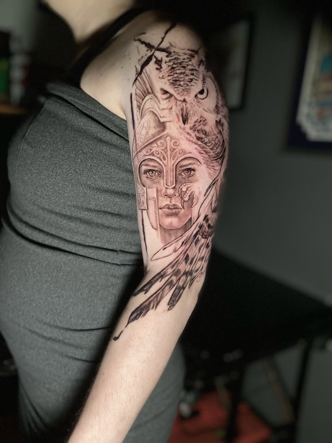 Tattoo by @msdanajonesart — realism, black_and_grey