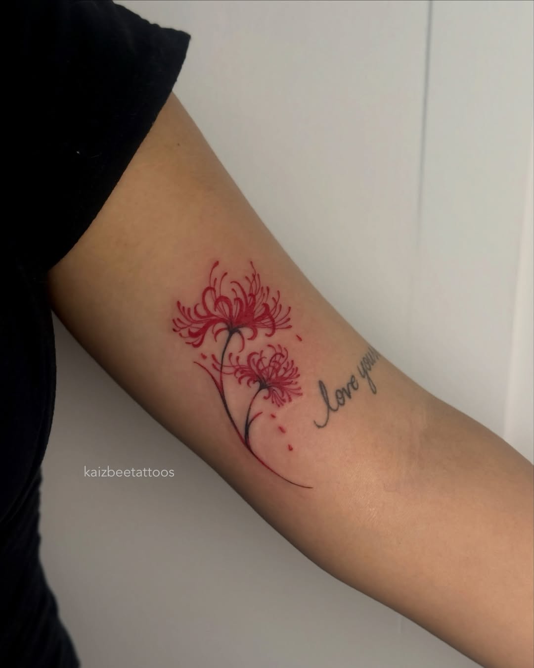 Tattoo by @kaizbeetattoos β fine_line, lettering_script