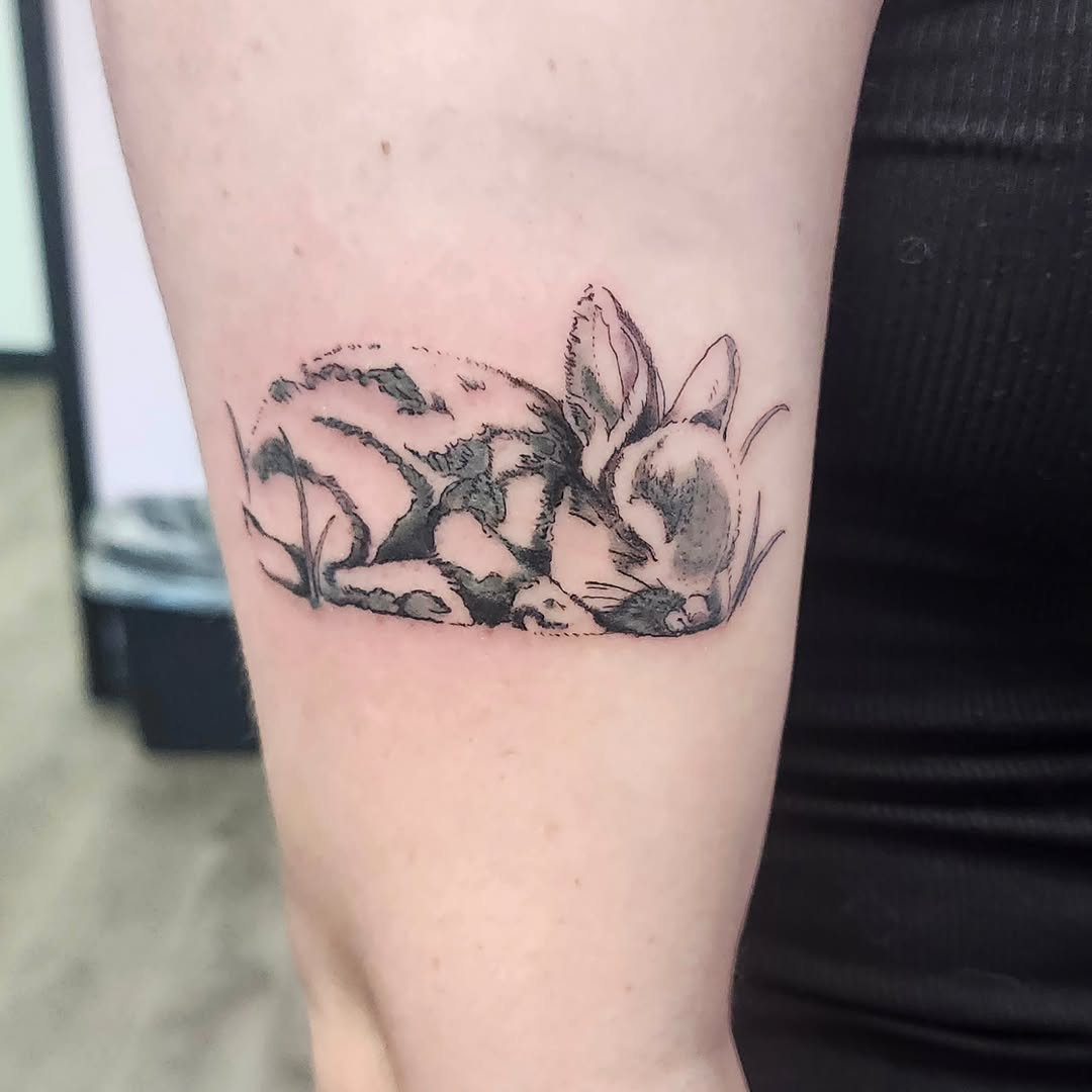 Tattoo by @merreart_007 β black_and_grey