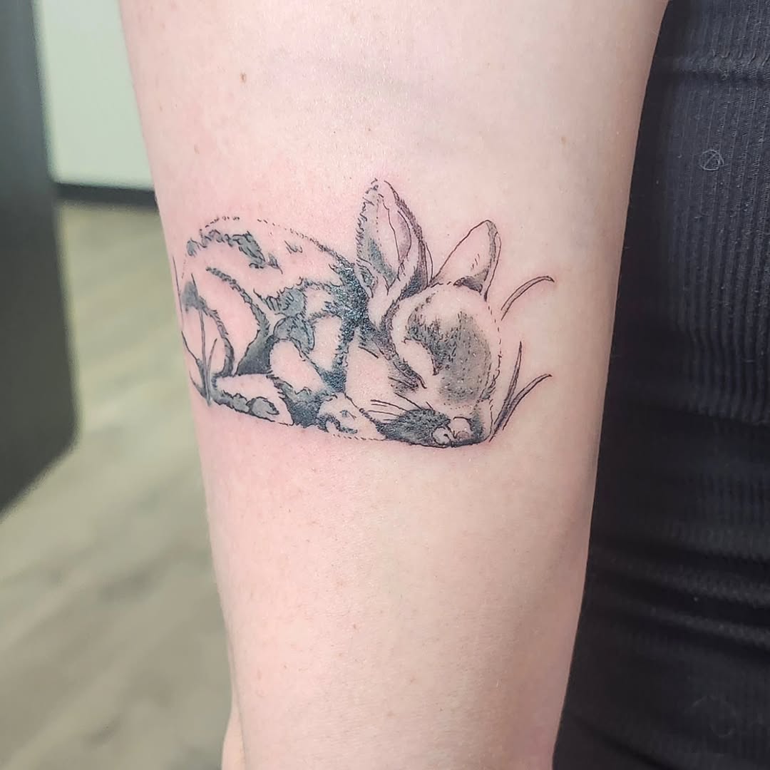 Tattoo by @merreart_007 β black_and_grey