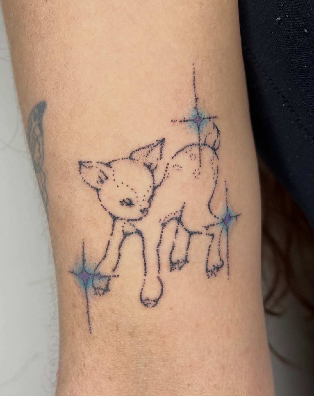 Tattoo by @swamp__slut — dotwork, fine_line