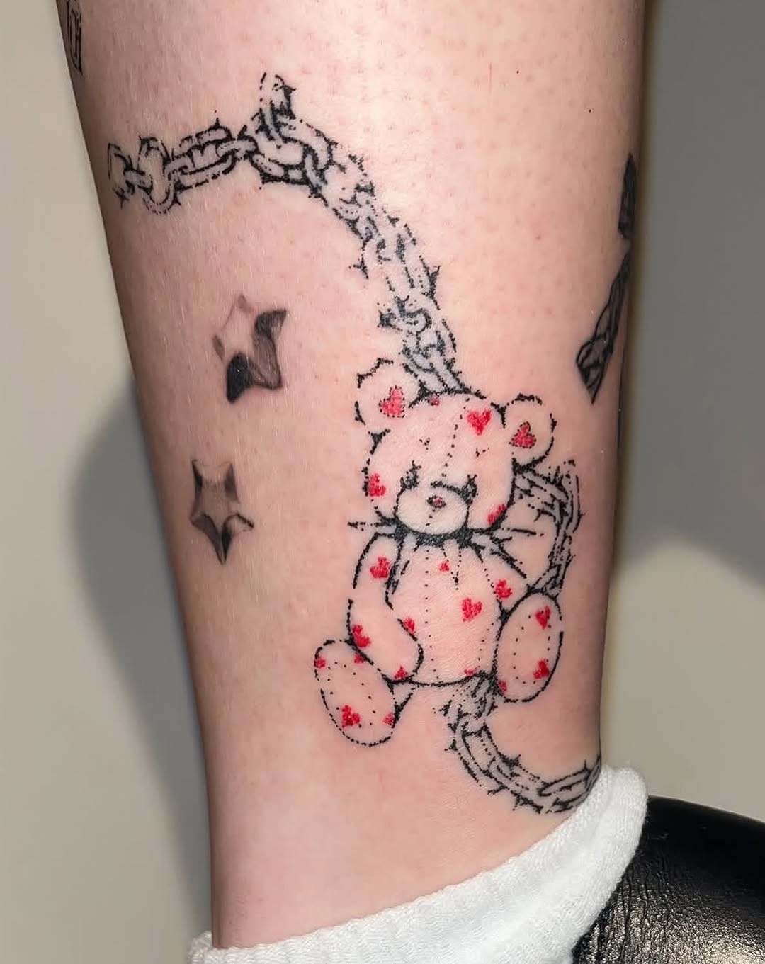 Tattoo by @swamp__slut — ignorant, blackwork