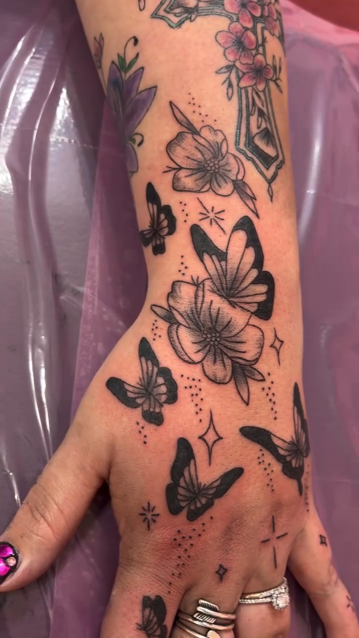 Tattoo by @jaypink.ink — fine_line, black_and_grey