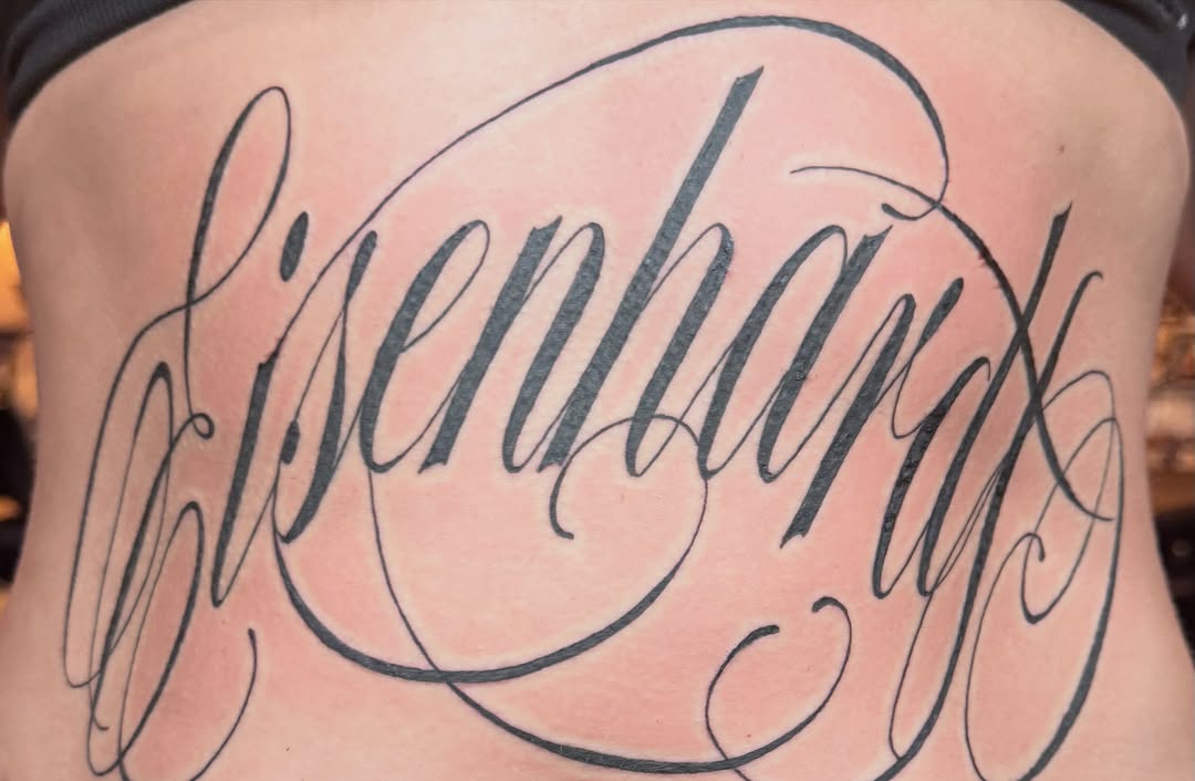 Tattoo by @glue.0000 — lettering_script