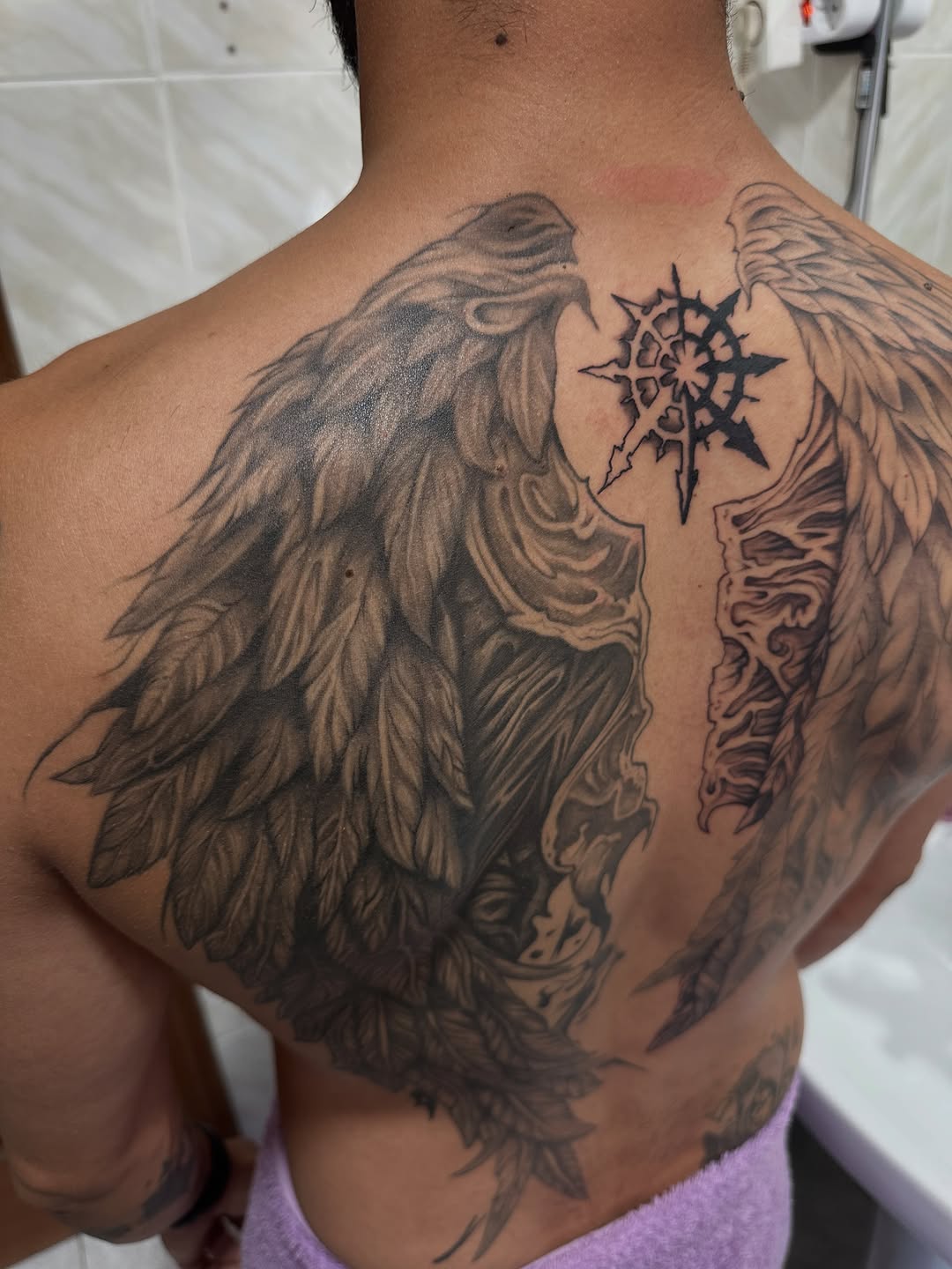 Tattoo by @kunaytattoo_ — black_and_grey, realism